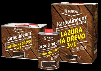 KARBOLINEUM EXTRA 3v1 - Olejová lazúra na drevo teak (karbolineum) 0,7 kg
