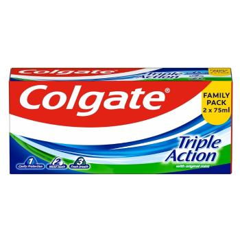 COLGATE Zubná pasta Triple Action 2 x 75 ml