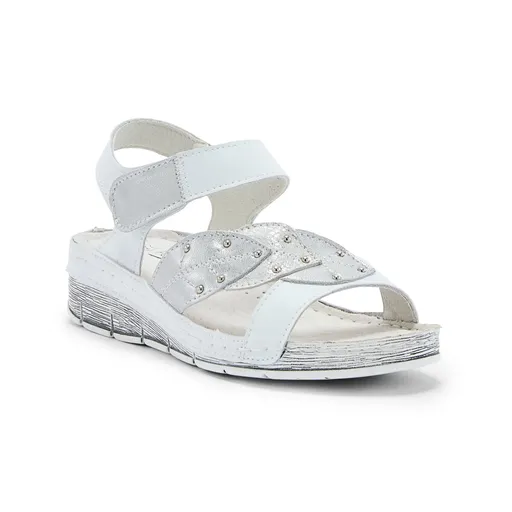 Kožené sandále na suchý zips Pédiconfort®