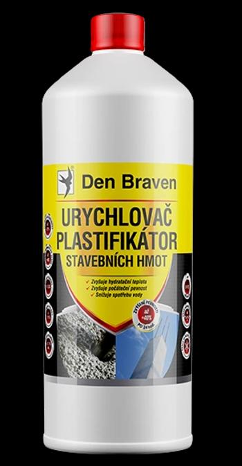 DEN BRAVEN - Urýchľovač a plastifikátor stavebných hmôt 5 l nažltlá