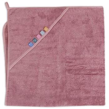 CEBA osuška s kapucňou EcoVero Line Rose Tan, 100 × 100 cm (5907672333908)