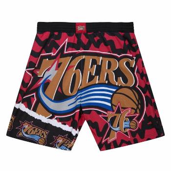 Mitchell & Ness shorts Philadelphia 76ers Jumbotron 2.0 Submimated Mesh Shorts red/black - 2XL