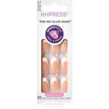 KISS imPRESS The No Glue Mani umelé nechty samolepiace Ideal 30 ks