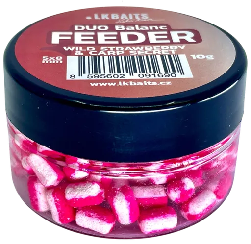 Lk baits duo balanc feeder 5x8 mm 10 g - wild strawberry a carp secret