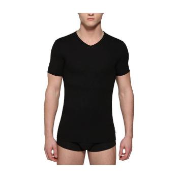 Bikkembergs Underwear  2-PACK HOMBRE V-NECK UNDERSHIRT  Tričká a polokošele Čierna