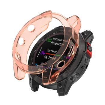 TPU HALF COVER Obal pre Garmin Fenix 7S Pro oranžový