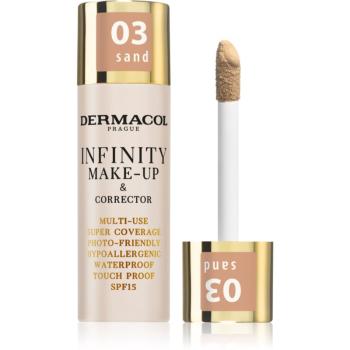 Dermacol Infinity vysoko krycí make-up SPF 15 odtieň 03 Sand 20 g