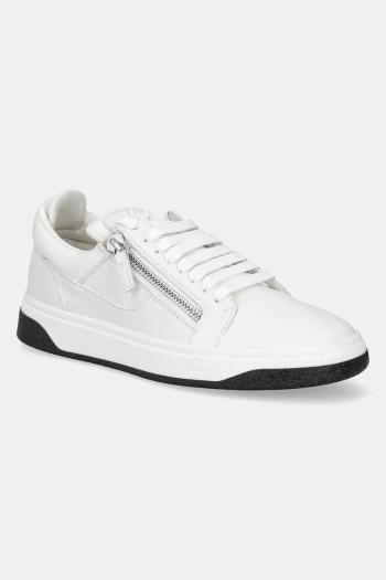 Kožené tenisky Giuseppe Zanotti GZ pánske, biela farba, RM30035.002