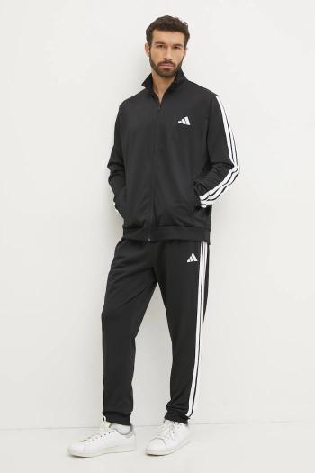 Tepláková súprava adidas M 3S TR TT TS pánska, čierna farba, JI8858