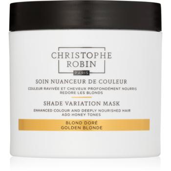 Christophe Robin Shade Variation Mask výživná krémová maska na vlasy odtieň Golden Blond 250 ml