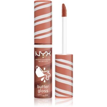 NYX Professional Makeup Holiday Butter Gloss lesk na pery odtieň 02 Hot Cocoa Swirl 8 ml