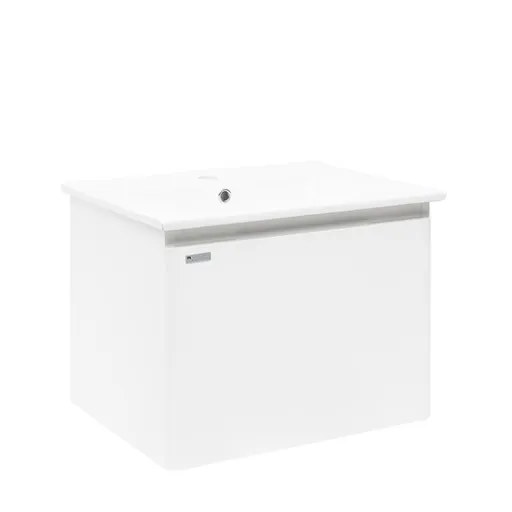 Kúpeľňová skrinka s umývadlom Naturel Ancona 60x45x46 cm biela ANCONA260DVB