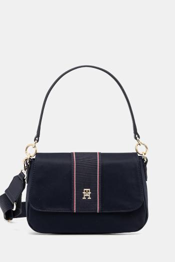 Kabelka Tommy Hilfiger tmavomodrá farba, AW0AW17168