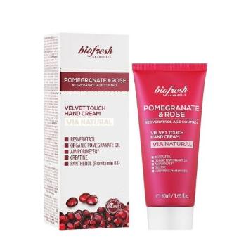 Krém na ruky proti starnutiu Velvet touch Pomegranate & Rose 50ml