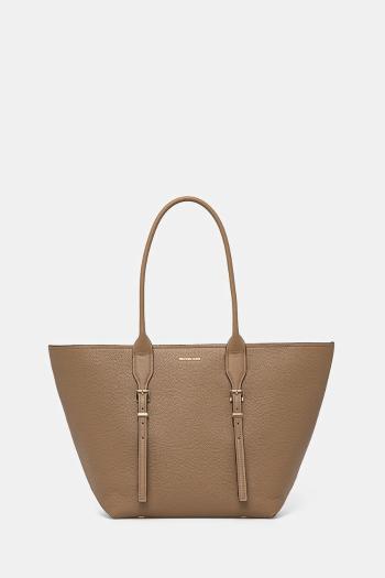 Kožená kabelka MICHAEL Michael Kors béžová farba, 30R5G9OT7L
