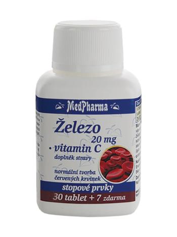 Medpharma Železo 20 mg + vitamin C 37 tablet