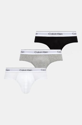 Slipy Calvin Klein Underwear 3-pak pánske, biela farba, 000NB3962A