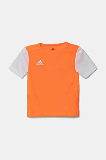 Detské tričko adidas Performance oranžová farba, s potlačou, DP3227