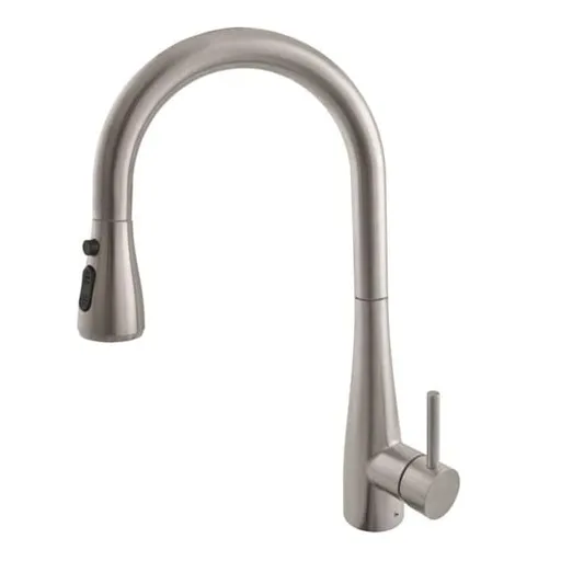 RAV SLEZÁK Seina drezová batéria s vyťahovacou spŕškou, 2 prúdy nerez SE910.0IN