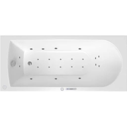 Masážna vaňa SIKO Savero 170x75 cm LUXUS akrylát ľavá SIKOHMLSAV170L