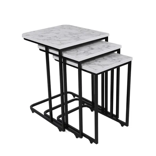 Odkladací stolík Metal Zigon, 3 ks