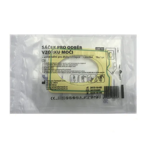 Sterilný odberový sáčok na moč pre deti 100 ml