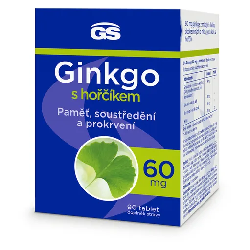 GS Ginkgo 60 mg s horčíkom 90 tabliet