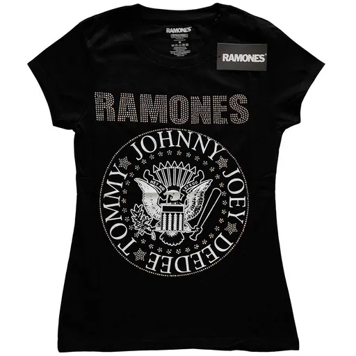 Ramones tričko Presidential Seal Čierna XXL