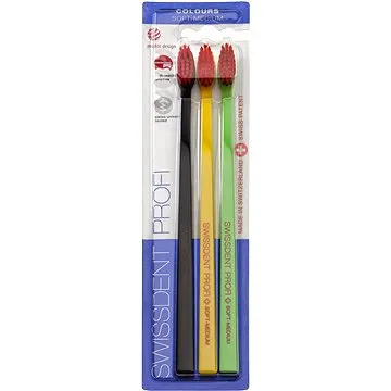 SWISSDENT Whitening Soft Trio Pack (black, yellow, green&red) (7640126196138)