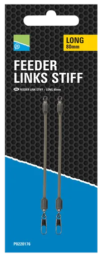 Preston innovations záveska feeder links stiff 2 ks - long 80 mm