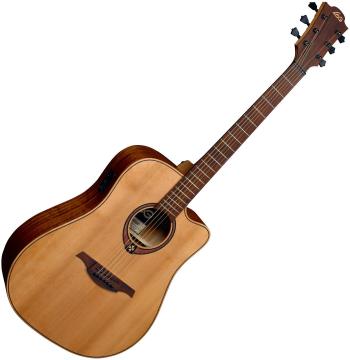 LAG T170DCE Natural Satin Elektroakustická gitara Dreadnought