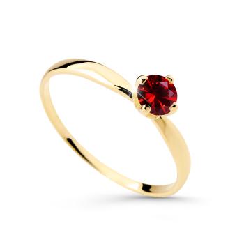 Cutie Diamonds Pôvabný prsteň zo žltého zlata s rubínom DZ6726-2365-RU-X-1 60 mm