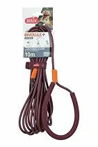 Vodítko pre psov BIVOUAK okrúhle, silikónové 6mm/10m červené Zolux