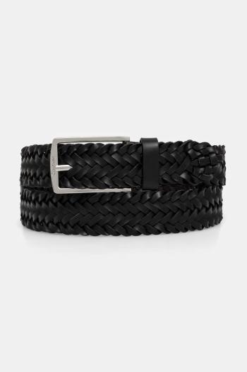 Kožený opasok Calvin Klein pánsky, čierna farba, K50K512655