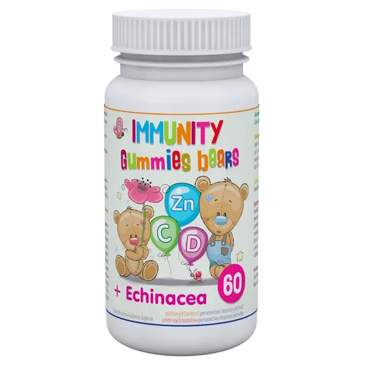 CLINICAL Immunity gummies bears + echinacea 60 pektínových cukríkov