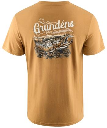 Grundéns tričko leroy brown ss t-shirt whiskey