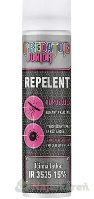 PREDATOR REPELENT JUNIOR sprej proti komárom a kliešťom 90 ml
