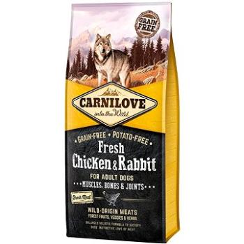 Carnilove fresh chicken & rabbit muscles, bones & joints for adult dogs 12 kg (8595602527526)