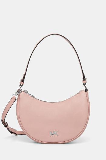Kožená kabelka MICHAEL Michael Kors ružová farba, 32S5S8QU1L