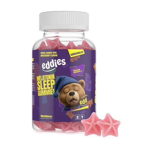 EDDIES Gumídci na spánok s melatonínom 60 kusov