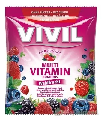 Vivil Multivitamín lesní plody 8vit. bez cukru 60 g