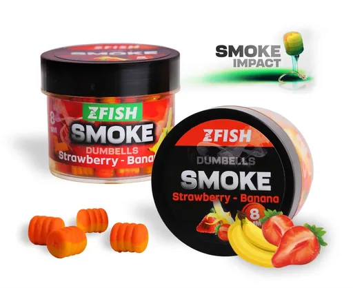 Zfish smoke pop-up dumbells 8 mm 20 g - strawberry bananav
