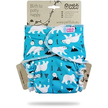 PETIT LULU Maxi nočná plienka pat – polárne medvede (8596040019840)