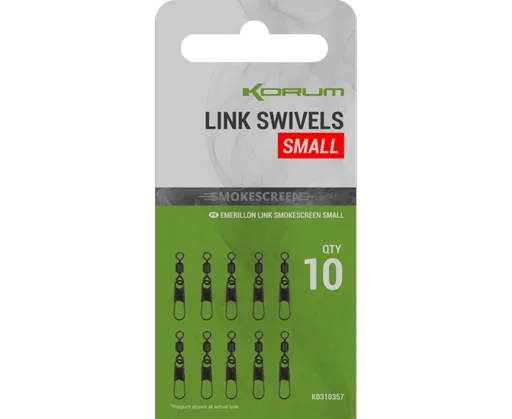 Korum karabinka smokescreen link swivels 10 ks - small