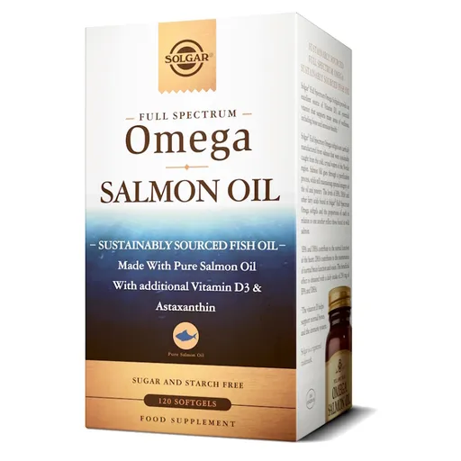 SOLGAR Full spectrum omega salmon oil 120 kapsúl
