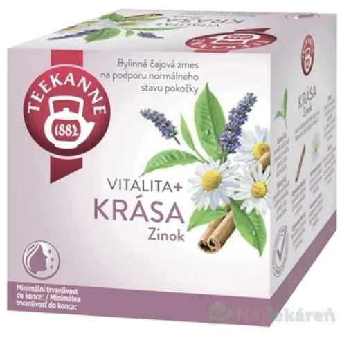TEEKANNE BČ Vitalita+ KRÁSA Zinok bylinná čajová zmes 10x1,75g