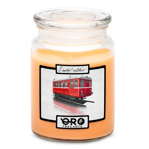 Sviečka Hurvínek – motorový vozeň 131.1 (Vôňa sviečky: Tropické ovocie)