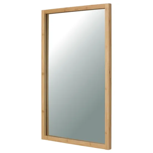 Nástenné zrkadlo B044 NAT, bambus, L