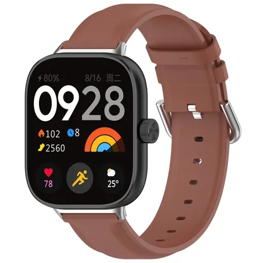 LEATHER Kožený remienok pre Xiaomi Redmi Watch 5 hnedý