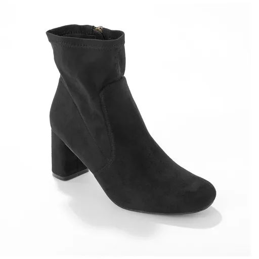 Nízke ponožkové čižmy na podpätku